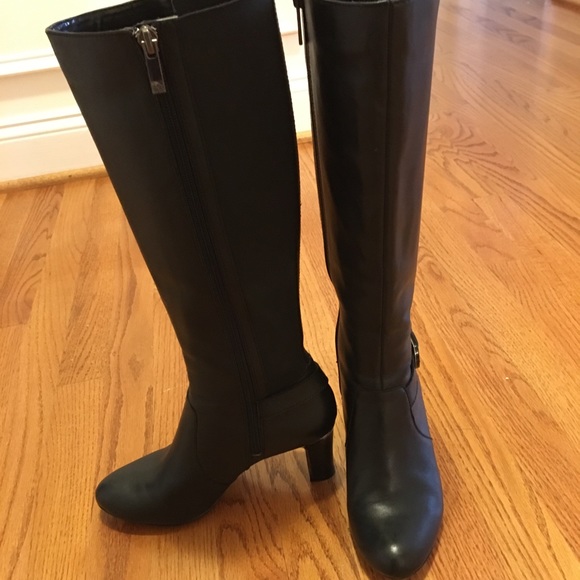 Anne Klein Shoes - Anne Klein tall leather dress boots